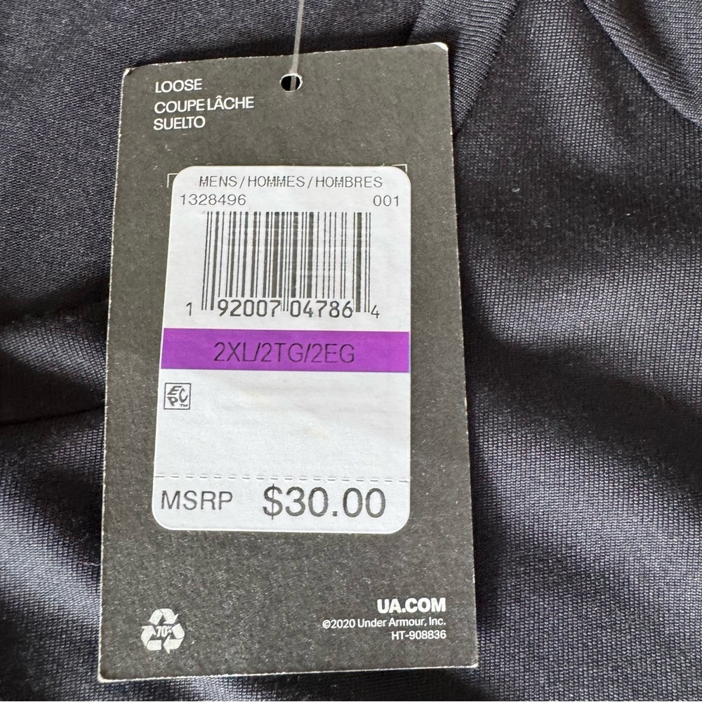 Under Armour Tech Loose Fit Black Long Sleeve lightweight Shirt Size 2XL - Picture 6 of 9